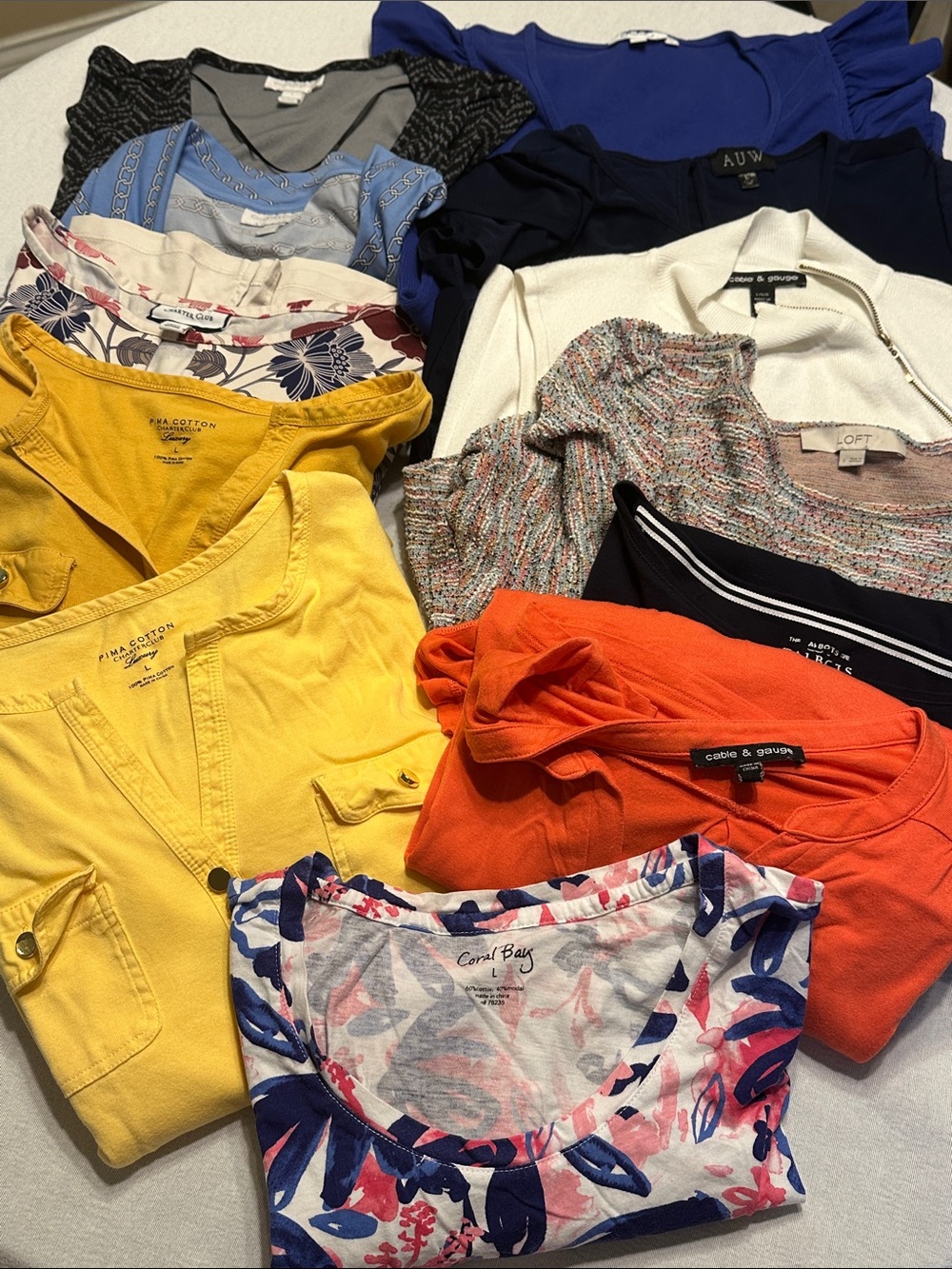 Lot of Charter Club and Various Women's Tops